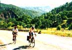 Joe bikes Cache Creek